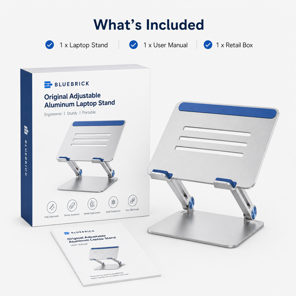 Adjustable Aluminum Laptop Stand