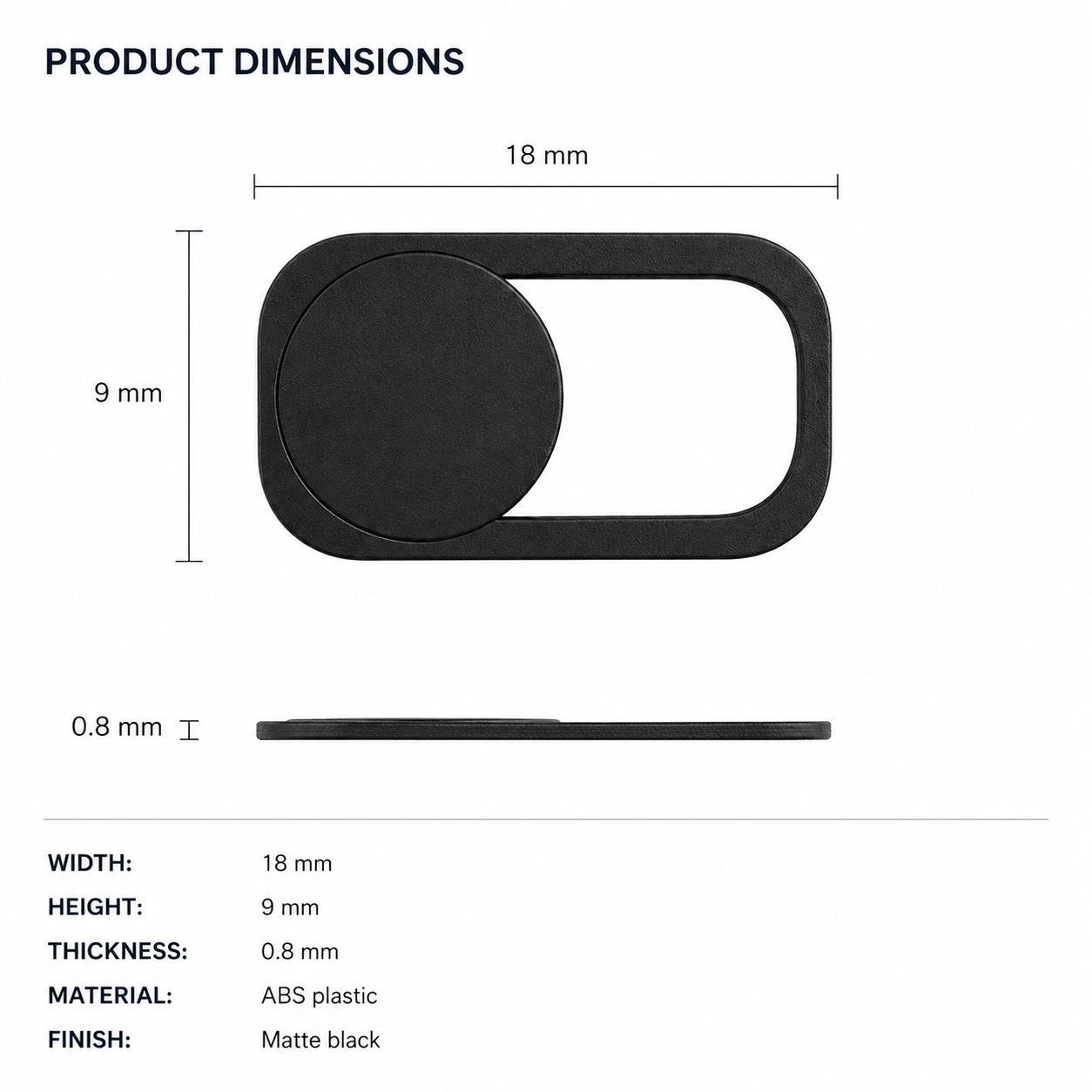 Webcam Privacy Cover Slider