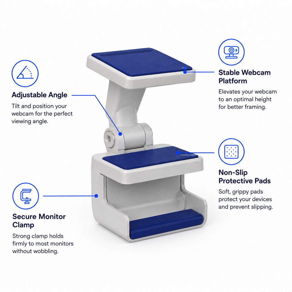 Adjustable Webcam Monitor Mount
