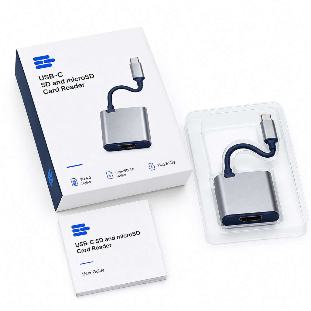 USB-C SD and microSD Card Reader